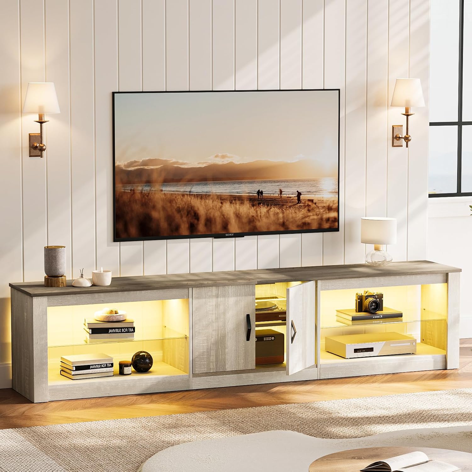 Gaming Console Entertainment Center - Meja TV 80 Inci untuk TV