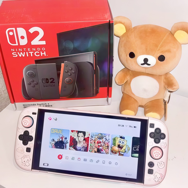 Gaming Console Japan - Cangkang Keras Pelindung Kucing Permen Kapas