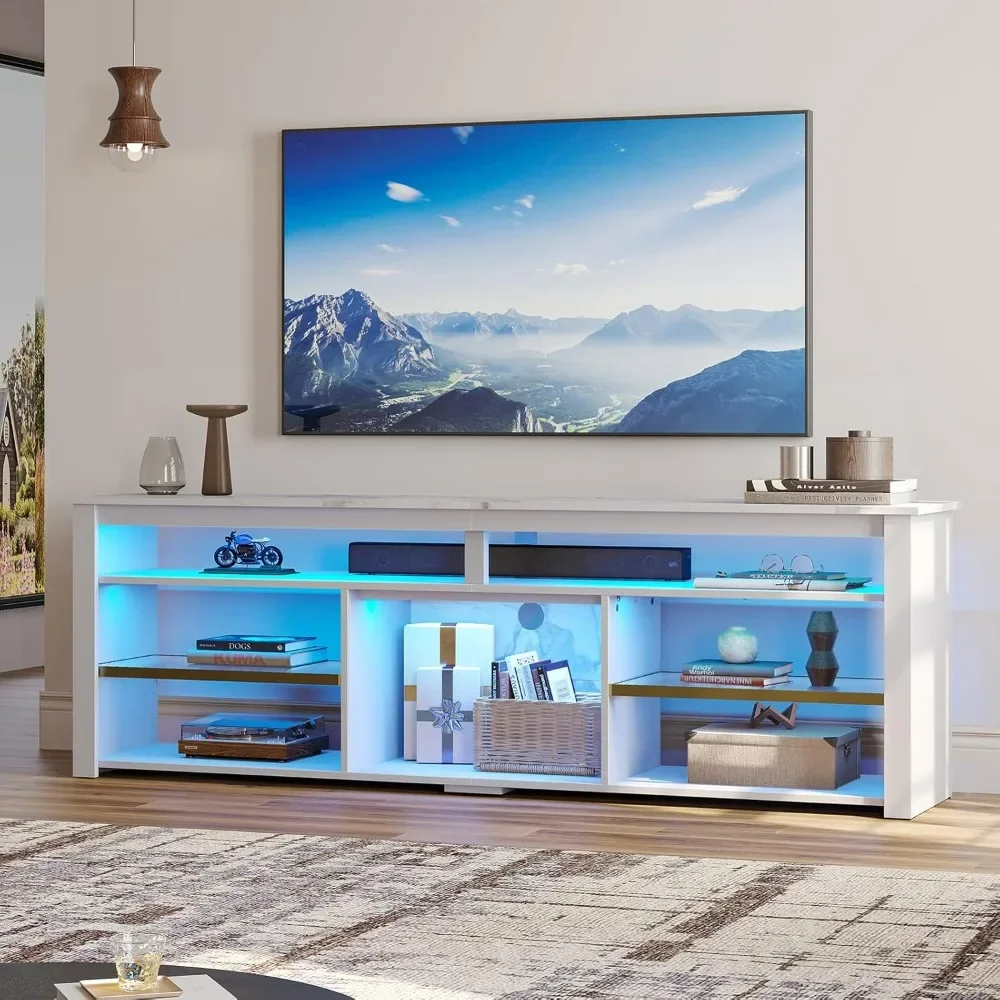 Gaming Console Entertainment Center - Meja TV untuk TV 75 inci,