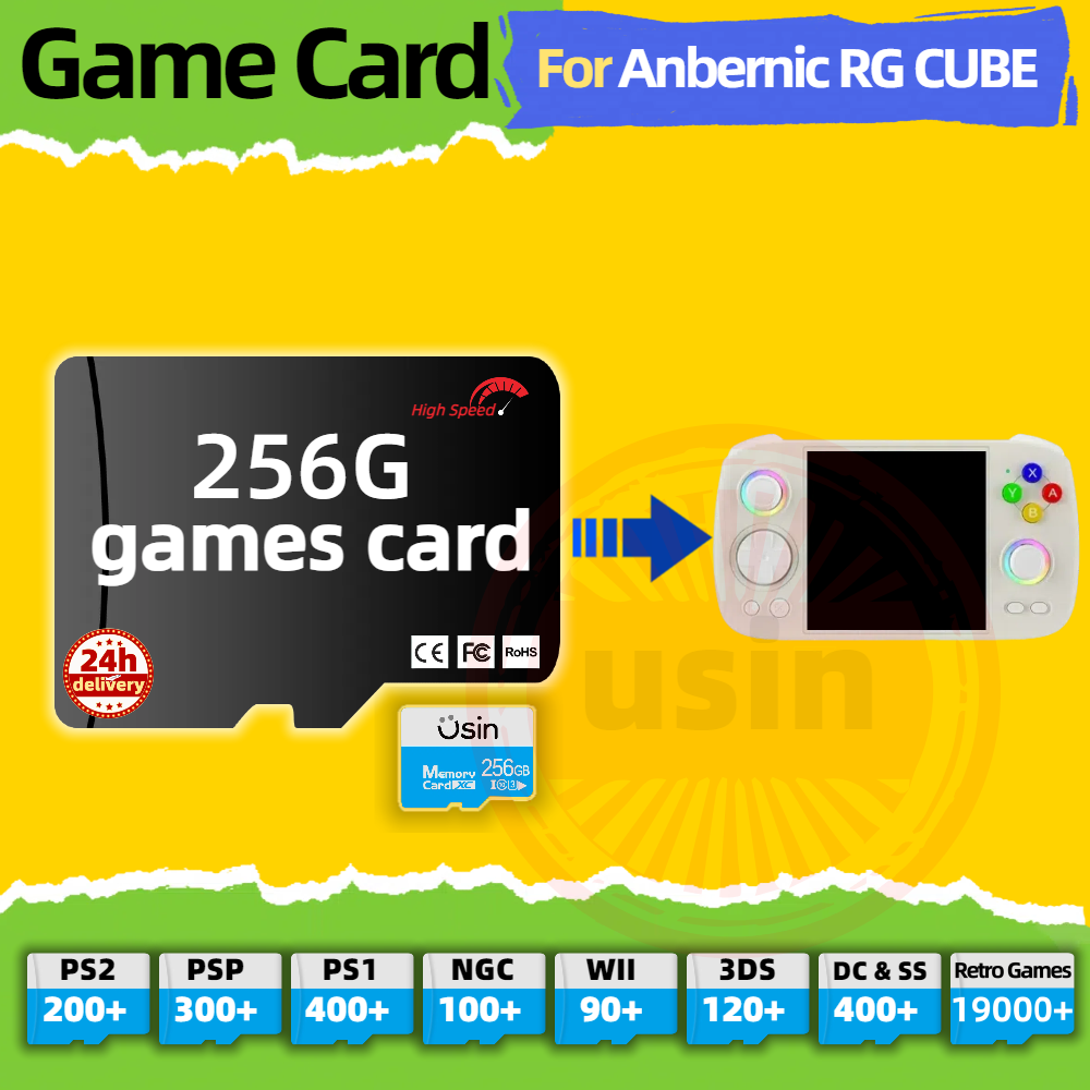 Gaming Console Cube - Kartu Game Untuk Anbernic RG CUBE