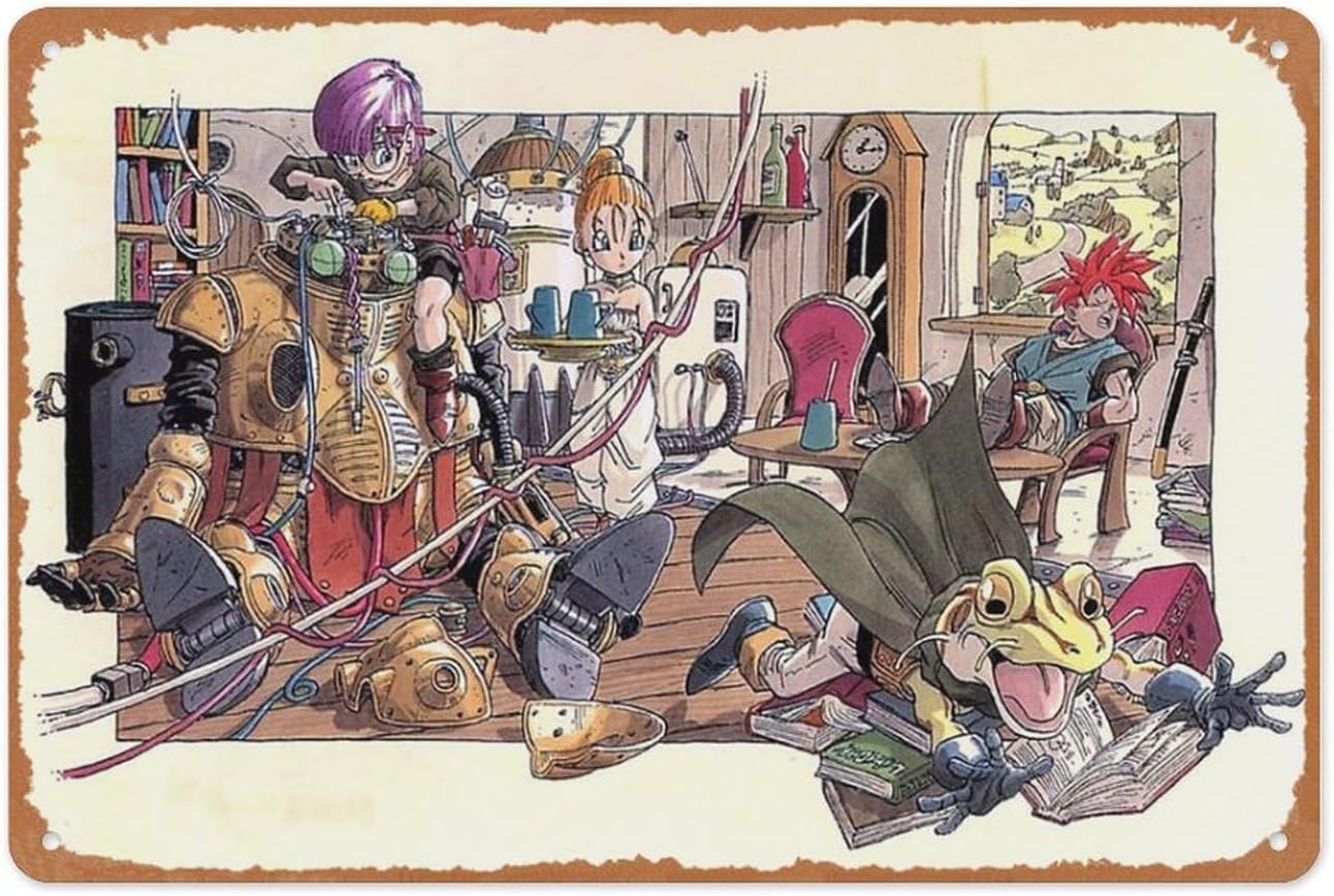 Gaming Consoles - Tanda Logam Game Retro - Seni