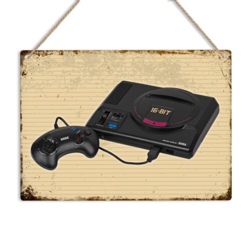 Gaming Console Driving - Mega Drive Konsol Game Retro Plakat
