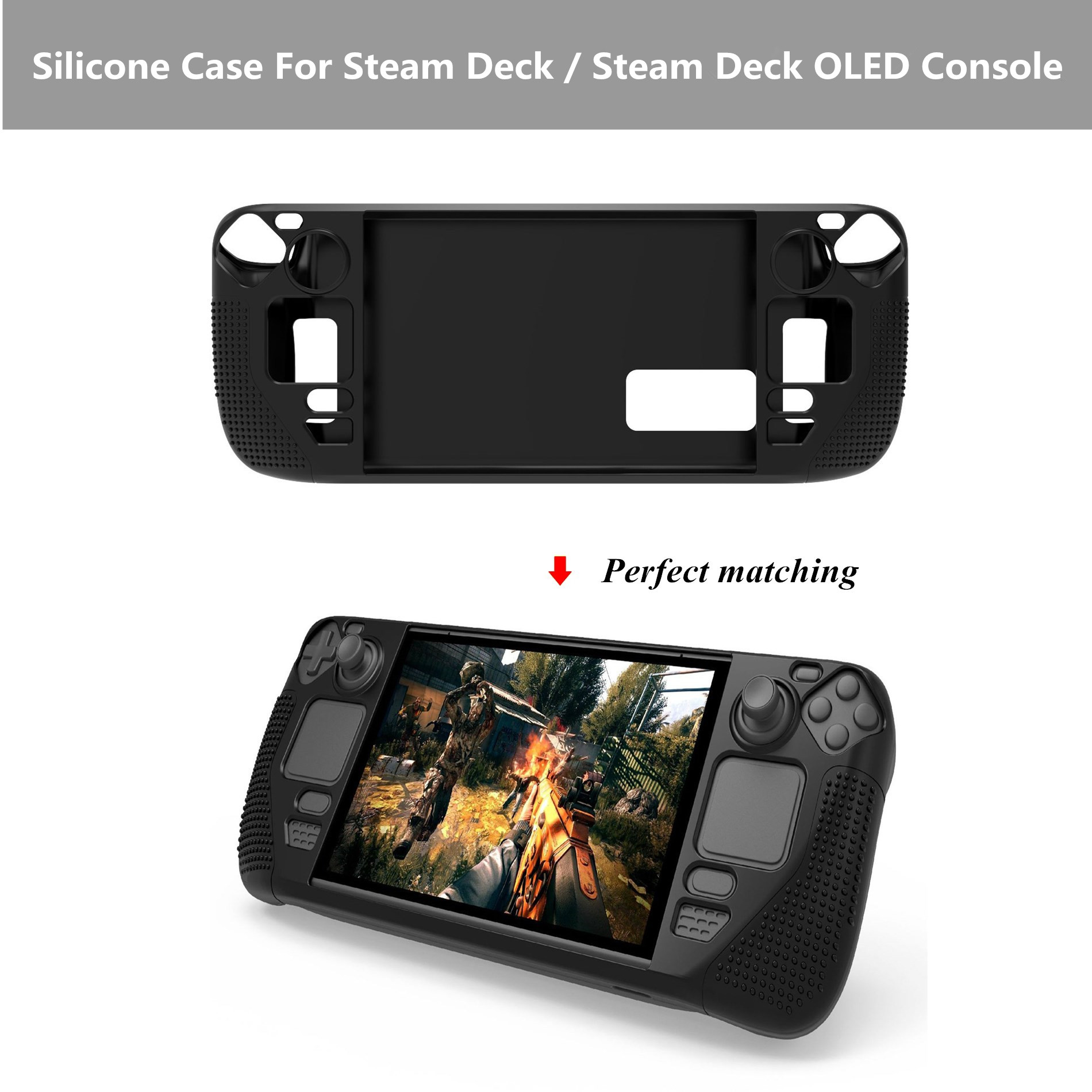 Gaming Console Steam Deck - Sarung silikon Aksesori OLED dek Staem