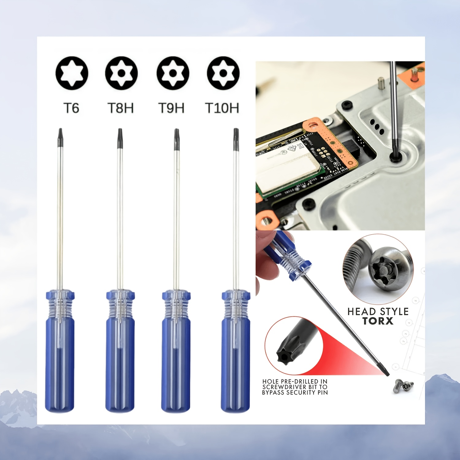 Set Obeng Tork 4-Piece T6, T8, - Gaming Console Repair ulasan dan harga