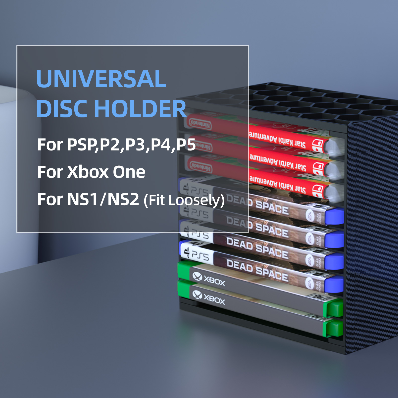 Rak Penyimpanan Kaset Game Mul - Gaming Console Organizer ulasan dan harga