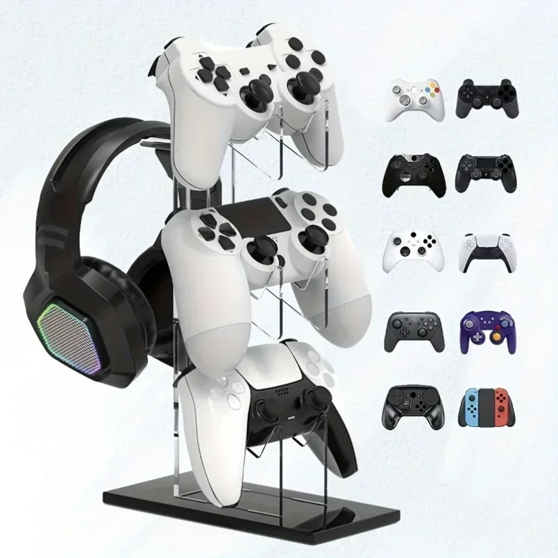 Rak Penyimpanan Headset 3 Ting - Gaming Console Organizer ulasan dan harga