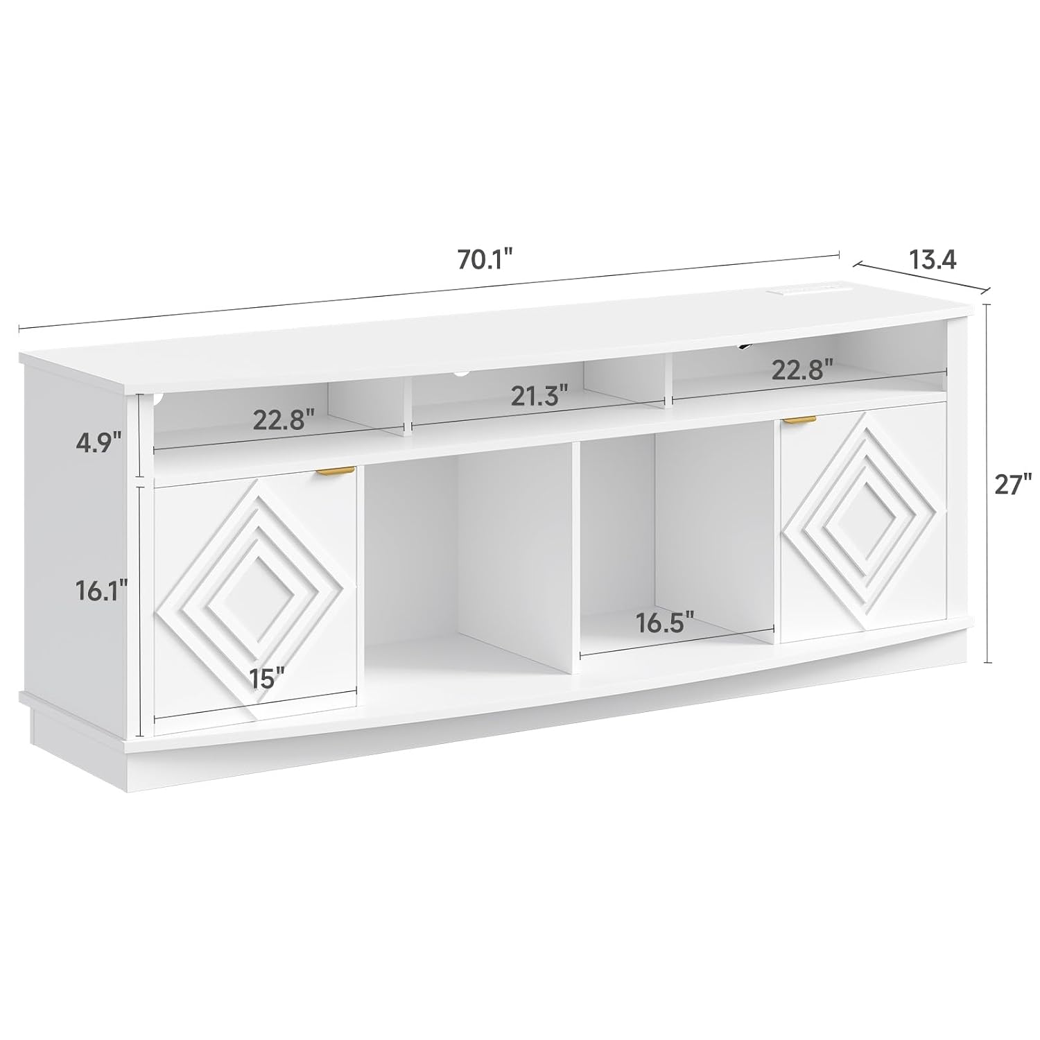 Meja TV LED 80 Inci, Pusat Hib - Gaming Console Entertainment Center ulasan dan harga