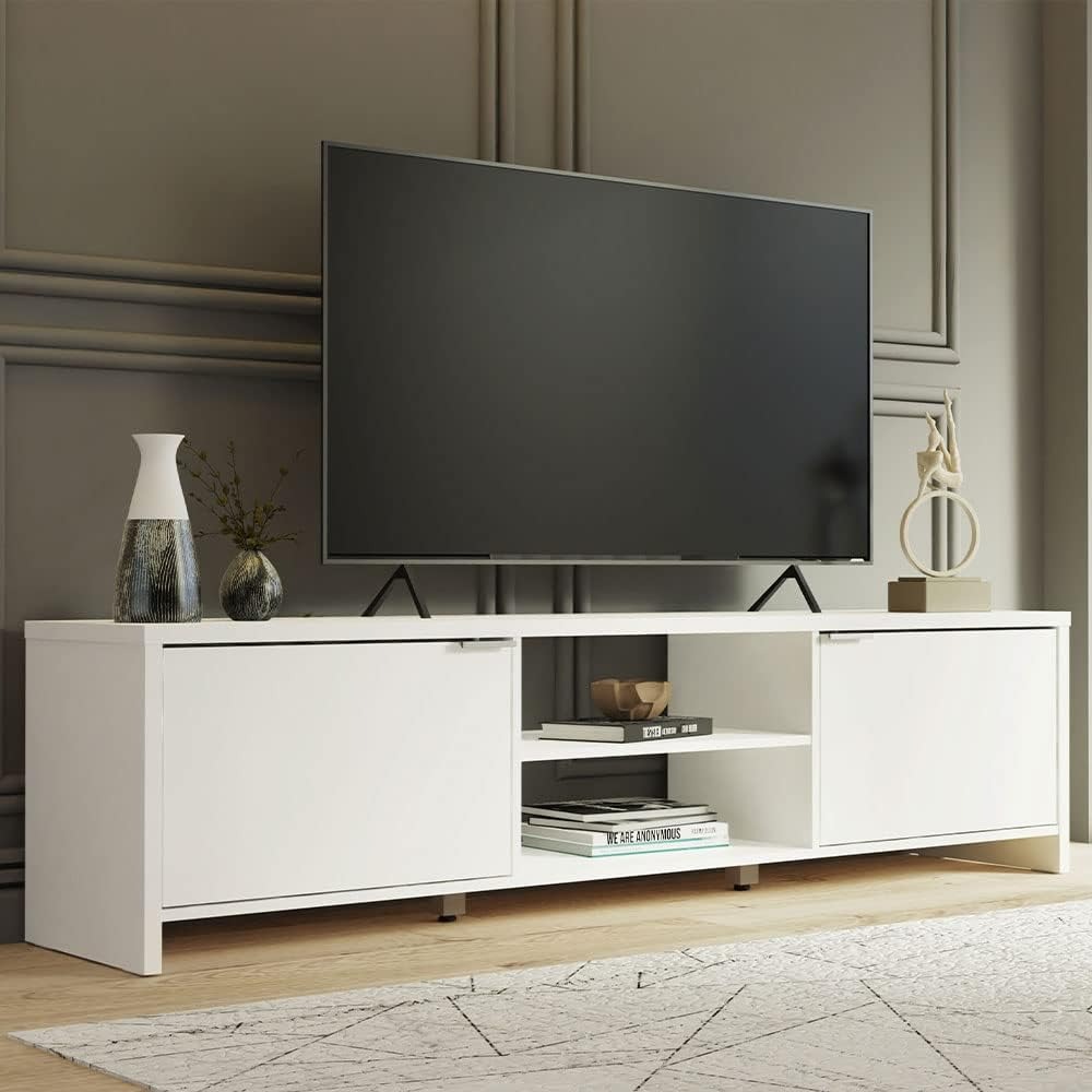 Meja TV Konsol Media Besar den - Gaming Console Entertainment Center ulasan dan harga